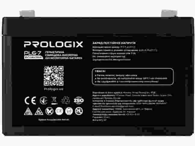 Акумулятор для ДБЖ PrologiX AGM 6V 7Ah (PL6-7)