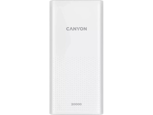 Внешний аккумулятор (Power Bank) Canyon PB-2001 20000mAh White CNE-CPB2001W (5291485008314)