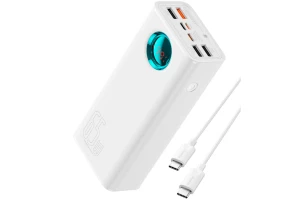 Внешний аккумулятор (павербанк) BASEUS Amblight Digital Display 26800mAh 65W White (P10022402223-00)