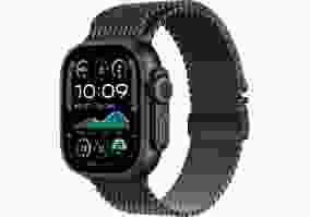 Смарт-часы Apple Watch Ultra 2 GPS + Cellular 49mm Black Titanium Case w. Black Titanium Milanese Loop - S (MX4W3)