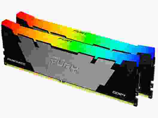 Модуль памяти Kingston FURY 16 GB (2x8GB) DDR4 4000 MHz Renegade RGB Black (KF440C19RB2AK2/16)