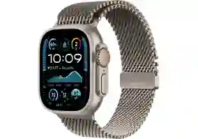 Смарт-часы Apple Watch Ultra 2 GPS + Cellular 49mm Natural Titanium Case w. N. Titanium Milanese Loop - L (MX5T3)