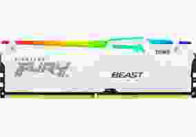 Модуль пам'яті Kingston FURY 16 GB DDR5 6400 MHz Beast RGB White (KF564C32BWA-16)