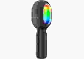 Караоке-микрофон Promate VocalMic Bluetooth 2 x AUX LED Black (vocalmic.black)