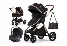 Коляска универсальная 3 в 1 Kidilo H2D (Black)