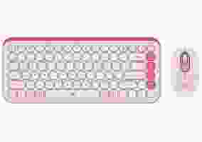 Комплект: клавиатура и мышь Logitech POP Icon Combo Tonal Rose (920-013142)