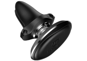 Автомобильный держатель для смартфона BASEUS Car Mount Phone Holder with Cable Clip Air Vent Version (C40141201S13-00)серый