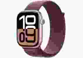 Смарт-годинник Apple Watch Series 10 GPS + Cellular 46mm Rose Gold Aluminum Case w. Plum S. Loop (MWY83)