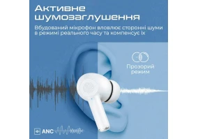 Наушники TWS Promate ProPods White (propods.white)
