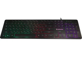 Клавиатура Defender Balance LQ UKR LED USB Black (450790)