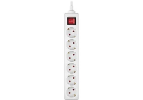 Сетевой удлинитель REAL-EL RS-6 Protect M 3 м White (EL122300033)