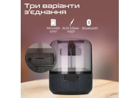 Портативная колонка Promate Glitz-L Black (glitz-l.black)