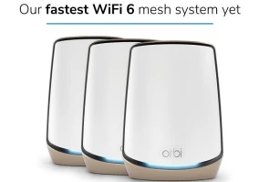 Маршрутизатор (роутер) NETGEAR Orbi RBK863S Tri-Band White 3-pack (RBK863S-100EUS)