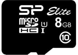 Карта памяти Silicon Power 8 GB microSDHC UHS-I Elite + SD adapter (SP008GBSTHBU1V10-SP)