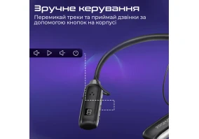 Наушники с микрофоном Promate Leap Black (leap.black)