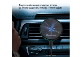 Автодержатель с беспроводной зарядкой ColorWay MagSafe 360° Air Vent-2 15W Black (CW-CHMW042Q-BK)