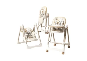 Стульчик-шезлонг для кормления 2в1 Kidilo Baby Chair Z901 beige (11-3)