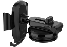 Автомобильный держатель для смартфона ColorWay Dashboard Car Wireless Charger 15W Black (CW-CHAW037Q-BK)