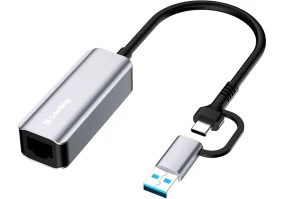 Wi-Fi адаптер ColorWay USB-A/USB-С 3.0 - RJ45 Gigabit Ethernet (CW-AD-CRG)