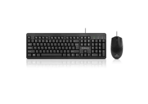 Комплект (клавиатура, мышь) REAL-EL Standard 504 Kit Black (EL123100037)