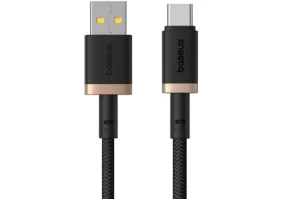 Кабель USB Type-C BASEUS USB-Type-C 60W 2m (P10377802U01-02) чорно золотий