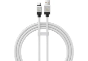 Кабель USB Type-C BASEUS CoolPlay Series USB Cable to USB-C 100W 1m White (CAKW000602)