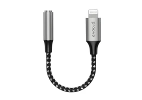 Адаптер Proove SoundMesh Lightning to 3.5mm Gray (ACSM00005101)