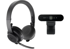 Веб-камера Logitech Brio 4K Webcam & Zone Wireless Headset (991-000344)