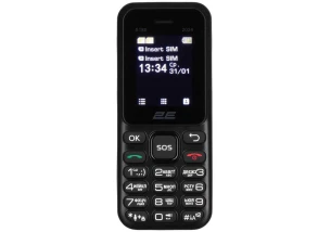 Мобільний телефон 2E S180 2024 DualSim Black (694743653885)
