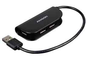 Мультипортовый адаптер AXAGON USB Ready USB-A Black (HUE-X4B)