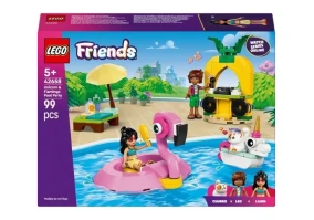 Блочный конструктор Lego Friends Вечеринка единорога и фламинго у бассейна (42658)