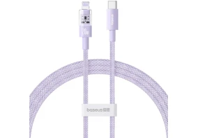 Кабель Lightning BASEUS Gem Fast-Charging Data Cable USB Type-C to Lightning 20W 2m Nebula Purple (P10373001511-01)