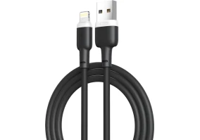 Кабель XO lightning NB208 Liquid Silicone 2.1A/1m Black