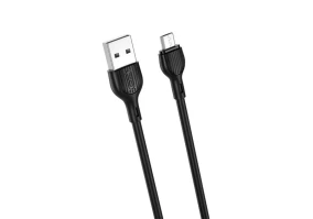 Кабель XO microUSB NB200 2.1A/2m Black