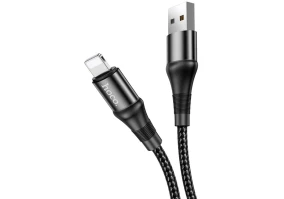 Кабель Lightning  Hoco X50 Excellent USB Type-A to Lightning 1m Black (6931474734198)