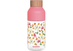 Детская бутылка для воды Quokka Pink Flowers 570 мл (06997)