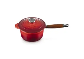 Ковш Le Creuset Wooden Handle Saucepan 18 см Cerise (21139180602460)
