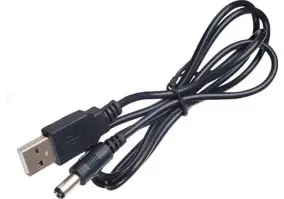 Кабель Dynamode USB-DC 5.5x2.1 5V 1m Black (DM-USB-DC-5.5X2.1MM)