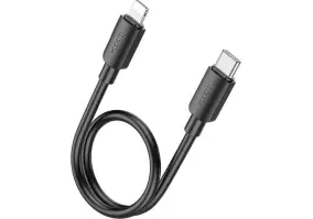 Кабель USB Type-C Hoco X96 Hyper USB Type-C to Lightning 20W 0.25M Black (6942007609364)