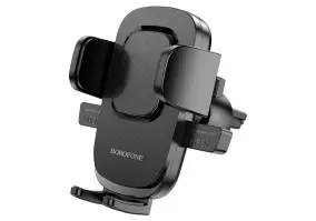 Автомобильный держатель для смартфона Borofone BH69 Air Outlet Car Holder Black (6974443384413)