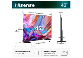 Телевизор Hisense 43E7S