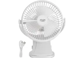 Вентилятор-клипса Adler AD 7342 White