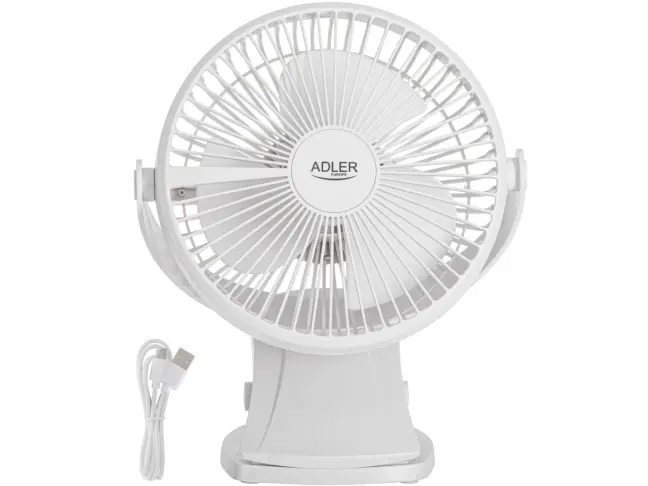 Вентилятор-клипса Adler AD 7342 White
