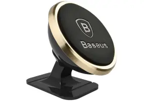 Автомобильный держатель для смартфона BASEUS Adjustable Magnetic Phone Mount Gold (SUCX140015)