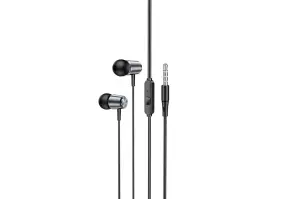 Наушники Hoco M108 Spring Metal Gray (6931474797575)
