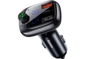 FM-трансмиттер BASEUS FM Launcher S-13 2 USB + Type-C (CCMT000101)