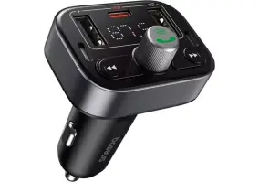 FM-трансмиттер BASEUS T-typed S-09 Pro Bluetooth MP3 Car Charger Black (C10762200113-00)
