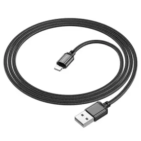 Кабель Borofone BX87 Sharp charging data cable for iP Black (BX87LB) (6974443389005)