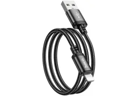 Кабель Hoco X89 Wind USB Type-A to Lightning 1m Black (6931474784322)