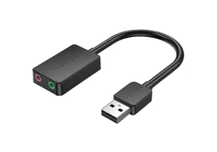 Звуковая карта Vention USB AUX 1 м Black (CDYBF)